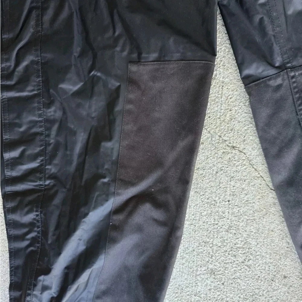 Harley Davidson Men S Pants 34x32 Black Motorcycle Windbreaker Adjustable Belt - Picture 7 of 16
